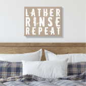 Lather spoeling Herhaal Trendy badkamer Wanddecora Canvas Afdruk (Insitu (Slaapkamer))