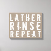 Lather spoeling Herhaal Trendy badkamer Wanddecora Canvas Afdruk (Voorkant)