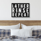 Lather spoeling Herhaal Trendy badkamer Wanddecora Canvas Afdruk (Insitu (Slaapkamer))