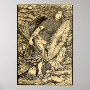 "Lathgertha" van Morris Meredith Williams Poster