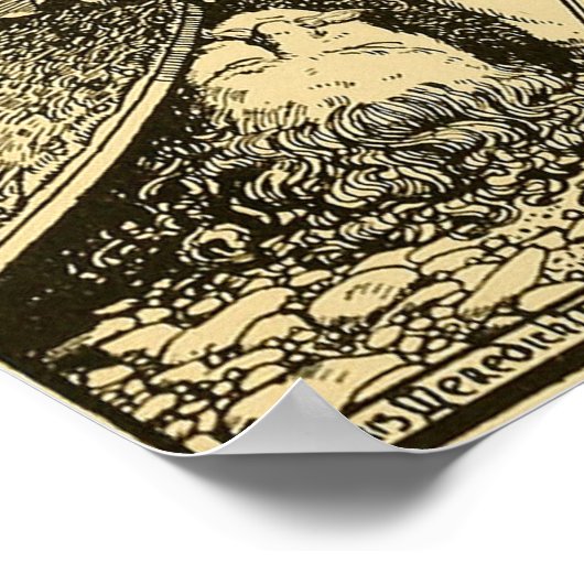 "Lathgertha" van Morris Meredith Williams Poster (Hoek)