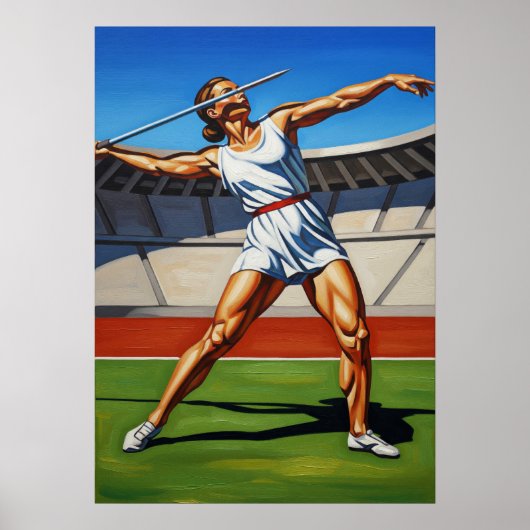 L'ATHLÈTE AU JAVELOT (De Javelin Atleet) - Origi Poster (Voorkant)