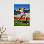 L'ATHLÈTE AU JAVELOT (De Javelin Atleet) - Origi Poster (Keuken)