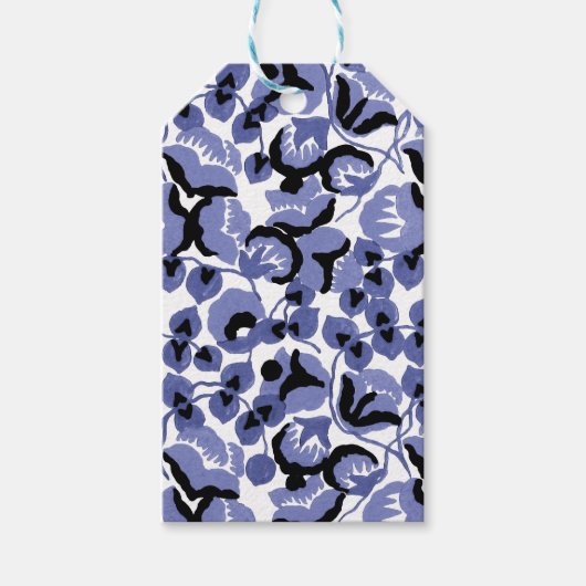 Lathyrus (Bleekblauw) Fijne Kunst Cadeaulabel (Voorkant)