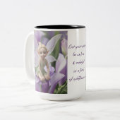 Lathyrus Bloemenfee Tweekleurige Koffiemok (Voorkant links)