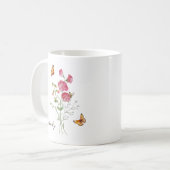 Lathyrus Geboortemaand Bloem Koffiemok (Voorkant links)