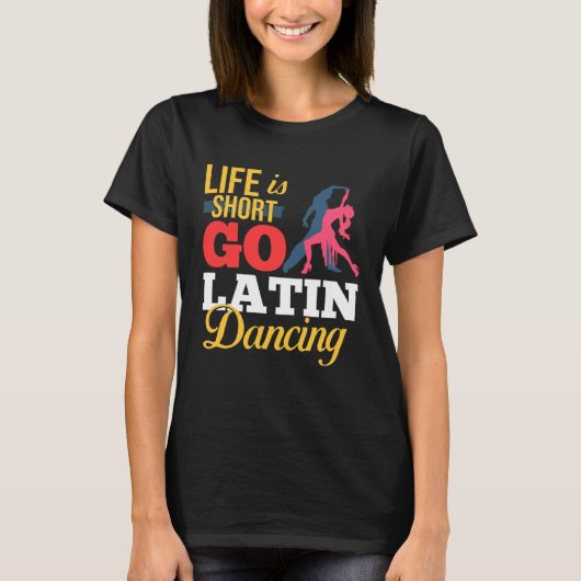 Latijn Dans Muziek Schoenen Lessen Beginner Workou T-shirt (Voorkant)