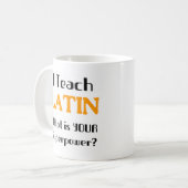 latijn doceren koffiemok (Voorkant links)