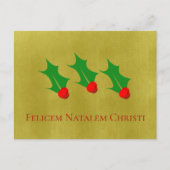 Latijn kerstmis briefkaart (Voorkant)