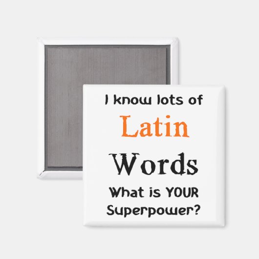 Latijn Magneet (Voorkant / Achterkant)