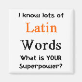 Latijn Magneet (Voorkant)