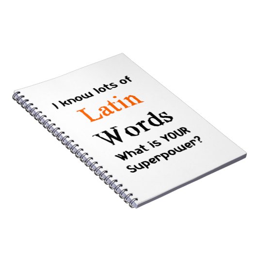 Latijn Notitieboek (Rechterzijde)