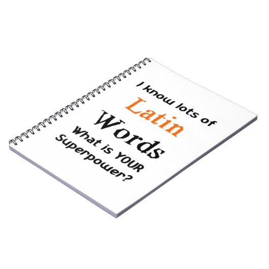 Latijn Notitieboek (Linkerzijde)