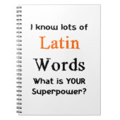 Latijn Notitieboek (Voorkant)