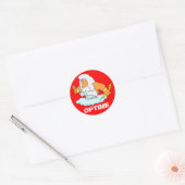 Latijn: Optime! Ronde Sticker (Envelop)