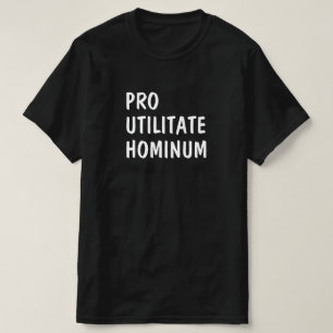 Latijn: Pro utilitate hominum T-shirt