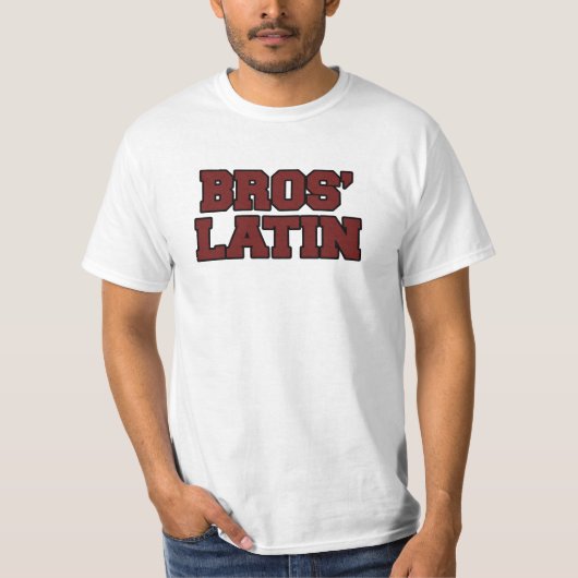 Latijn van Bros T-shirt (Voorkant)