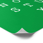 Latijns alfabet, Engels ABC Poster (Hoek)