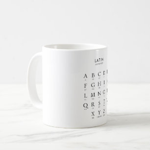 Latijns Alfabet Koffiemok