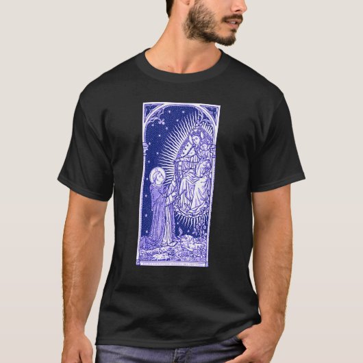 Latijns-Amerikaanse dame van de Rosary Marian Cons T-shirt (Voorkant)