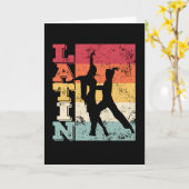 Latijns-Amerikaanse Dans Couple Kaart (Gele Bloem)