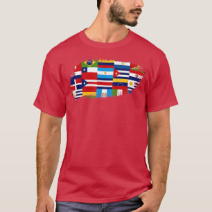 Latijns-Amerikaanse landen met een Latijns-Amerika T-shirt
