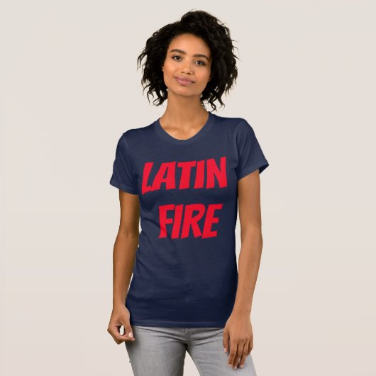 Latijns-Amerikaanse liefdesliefhebbers Spaans T-shirt (Voorkant volledig)