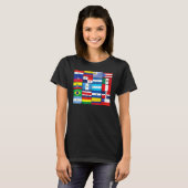 Latijns-Amerikaanse Mannen vrouwen T-shirt (Voorkant volledig)