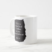 Latijns-Amerikaanse Massa Licht Shone in de duiste Koffiemok (Voorkant links)