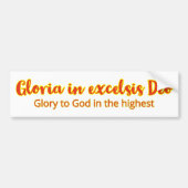 Latijns-Amerikaanse reuzengeklets in Excelsis Deo  Bumpersticker (Voorkant)
