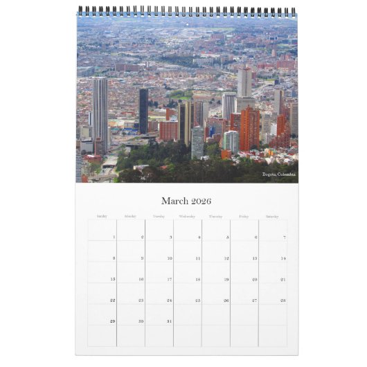 Latijns-Amerikaanse steden 2025 Kalender (Mar 2026)