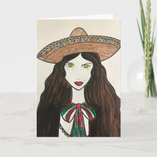 Latijns-Amerikaanse vrouw Kaart (Voorkant)