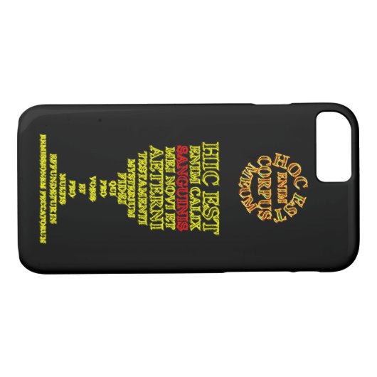 Latijns-eucharistisch Case-Mate iPhone Case (Achterkant (Horizontaal))
