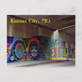 Latijns graffiti briefkaart (Voorkant)