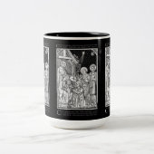 Latijns-katholieke Epiphany line Art Tweekleurige Koffiemok (Center)
