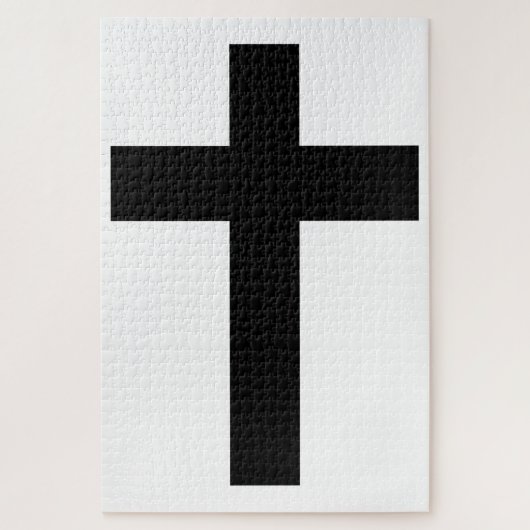 Latijns kruis van het christendom legpuzzel (Verticaal)