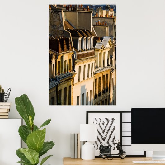 Latijns kwartaal | Parijs, Frankrijk Poster (Thuiskantoor)