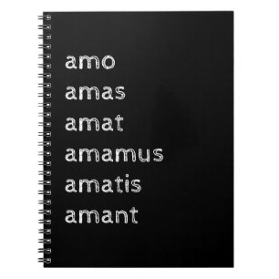 Latijns notitieboek, Amo amas amat  Notitieboek