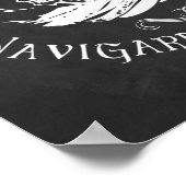 Latijns schrift art. kalkboard kunst poster (Hoek)