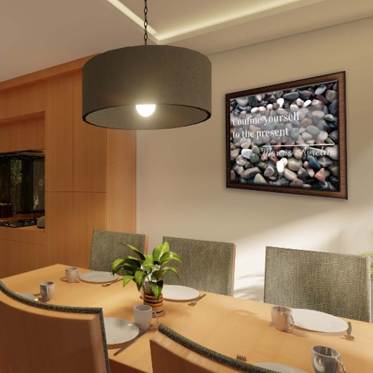 Latijns spreekwoord Beperk uzelf poster