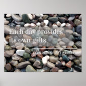 Latijns spreekwoord Elke dag biedt poster (Voorkant)