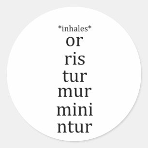 Latijns-taalschool Ronde Sticker