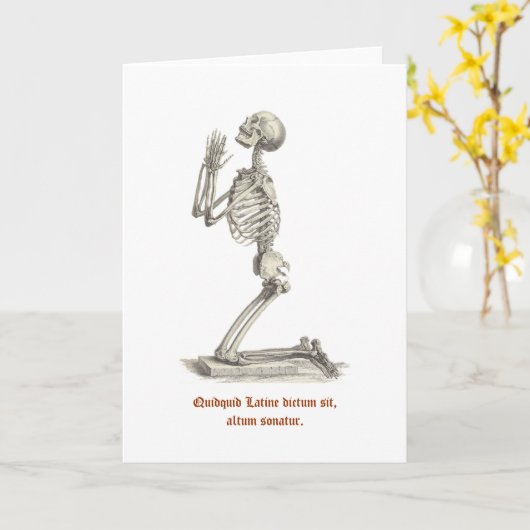 latijns-waarheid-Wenskaart Kaart (Gele Bloem)