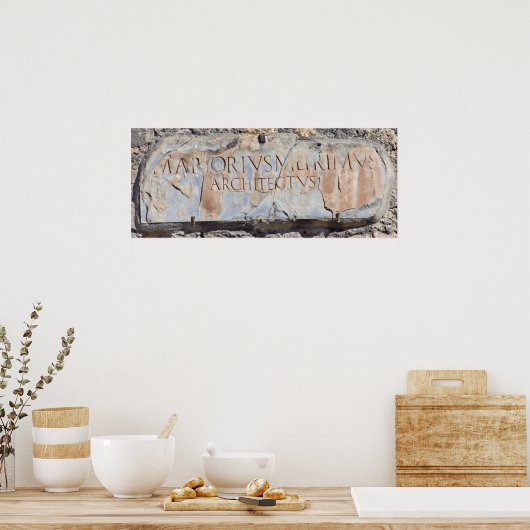 Latijnse architect poster (Keuken)