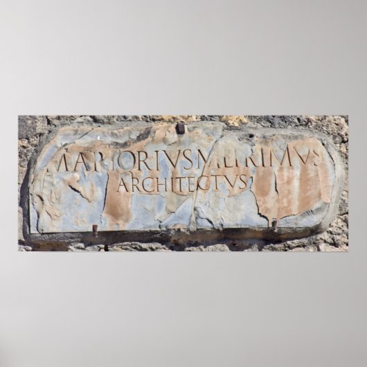 Latijnse architect poster (Voorkant)