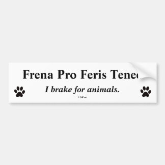 Latijnse Bumper vertaald - Frena Pro Feris Teneo Bumpersticker