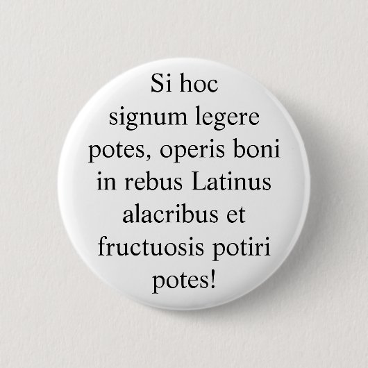 Latijnse Button (Voorkant)