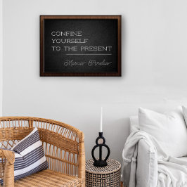 Latijnse citaat Beperk jezelf tot koolstof poster