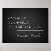 Latijnse citaat Beperk jezelf tot koolstof poster (Voorkant)