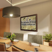 Latijnse citaat over het poster van het inlichting